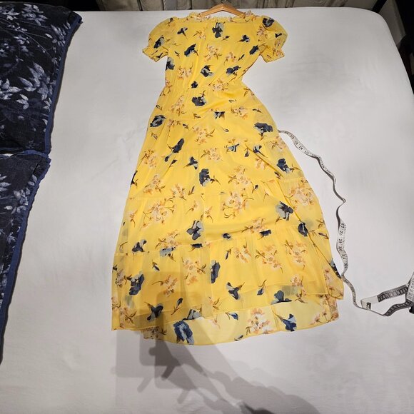 Lauren Ralph Lauren, Tiered Squareneck Midi Prairie Dress - Picture 8 of 9